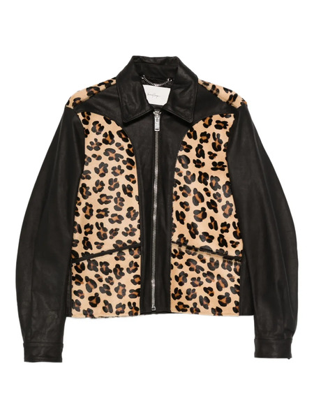  Second/layer Phreak Leopard-print Jacket - Neutrals 