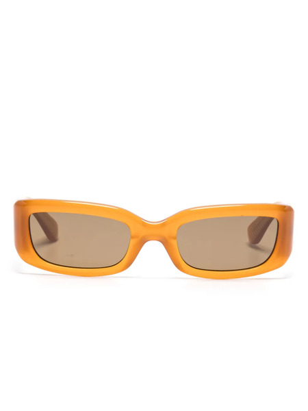  Second/layer Rectangle-frame Sunglasses - Brown 