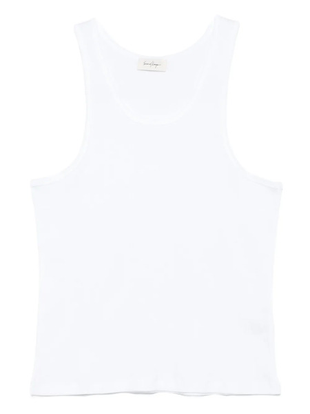  Second/layer Ribbed-cotton Tank Top - White 
