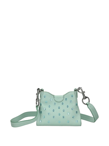  See By Chloé Crystal-embellished Leather Crossbody Bag - Blue 