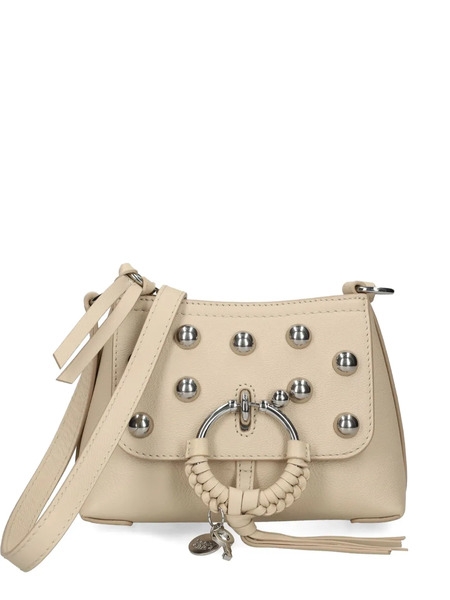  See By Chloé Ring-detail Studded Cross Body Bag - Neutrals 