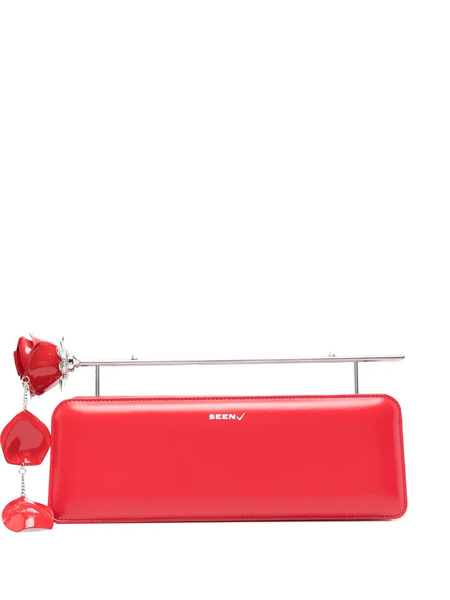  Seen Users Rose-embellished Clutch Bag - Red 