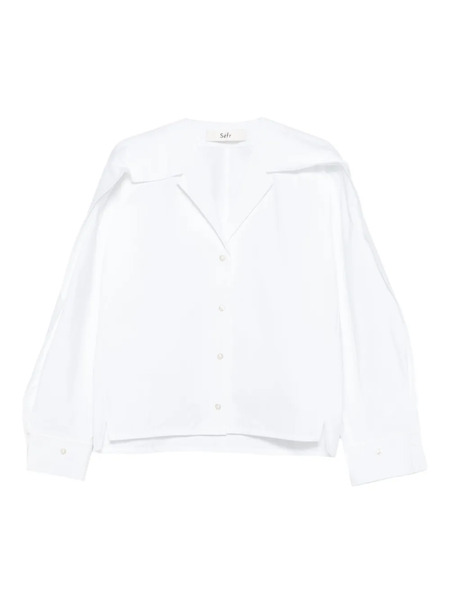  Séfr Arc-collar Shirt - White 