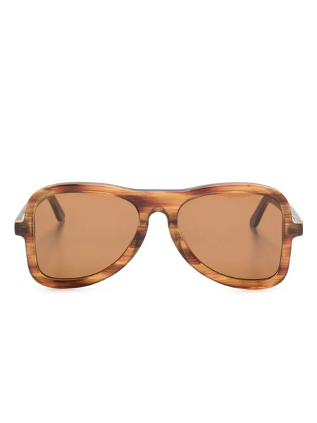  Séfr Aster Pilot-frame Sunglasses - Neutrals 