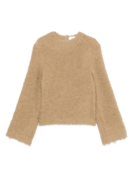  Séfr Frayed-edge Crew-neck Sweater - Neutrals 