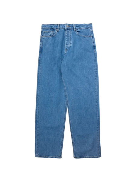  Selected Cotton Loose Trousers - Blue 
