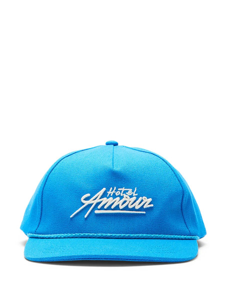  Selected Embroidery-detail Baseball Cap - Blue 