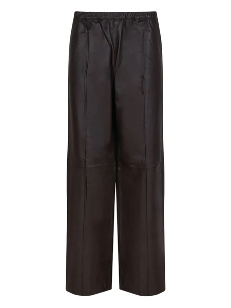  Selected Leather Trousers - Brown 