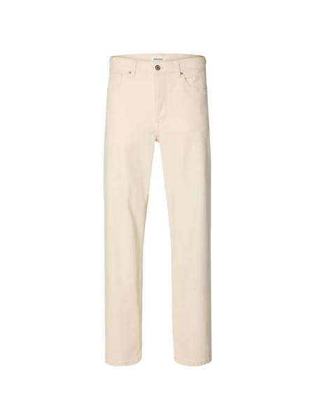  Selected Loose-fit Trousers - Neutrals 