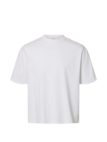  Selected Short-sleeve Crew-neck T-shirt - White 