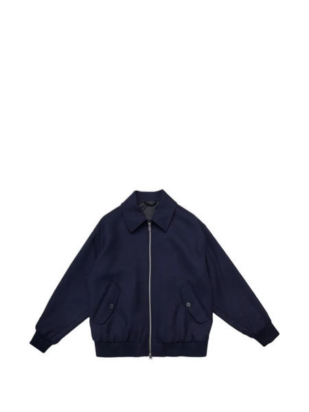  Selected Zip-up Patch-pocket Jacket - Blue 