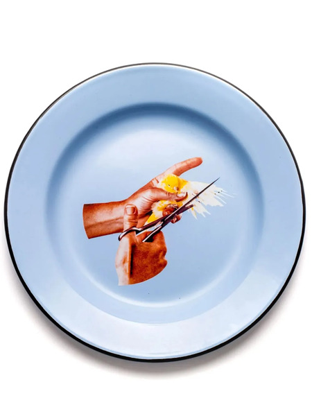  Seletti Bird Plate (26cm) - Blue 