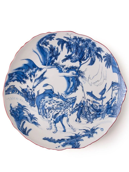  Seletti Classics On Acid Blu Chinoiserie Dinner Plate - White 