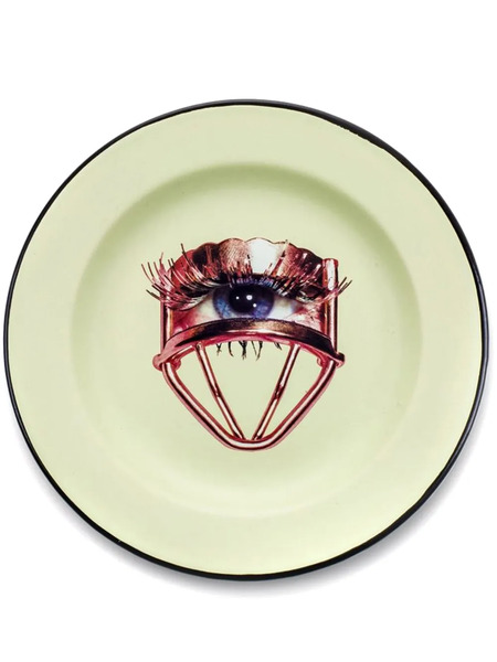  Seletti 16844 Enamel Eye Plate - Green 
