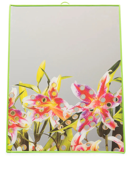  Seletti Flower-print Mirror - Green 
