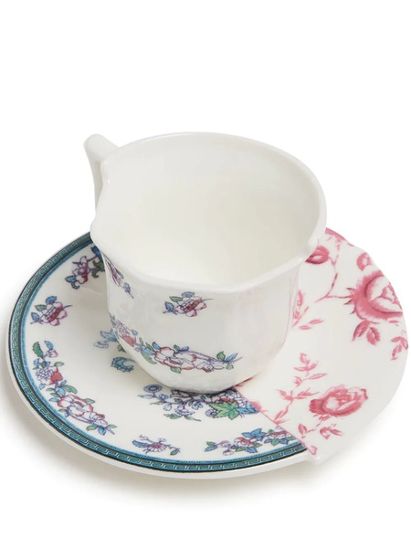 Seletti Hybrid Leonia Coffee Cup With Saucer - White 