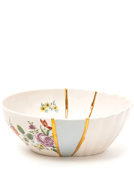 Seletti Kintsugi Salad Bowl (19cm) - White 