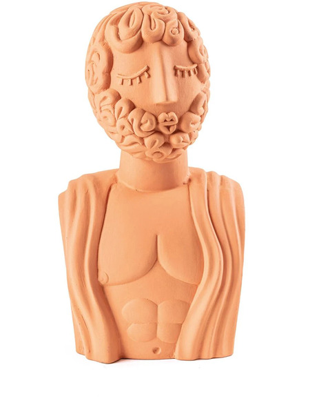  Seletti Magna Graecia Bust Man Statue - Orange 