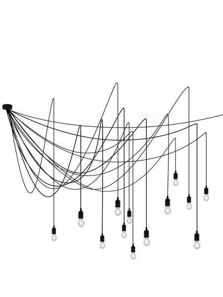  Seletti Maman Chandelier Ceiling Lamp - Black 