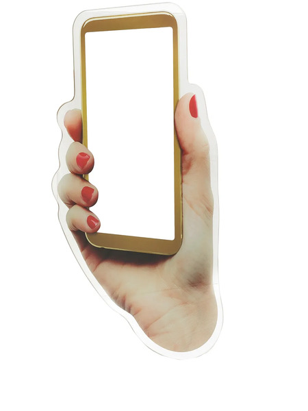  Seletti Selfie Mirror (70cm) - Neutrals 