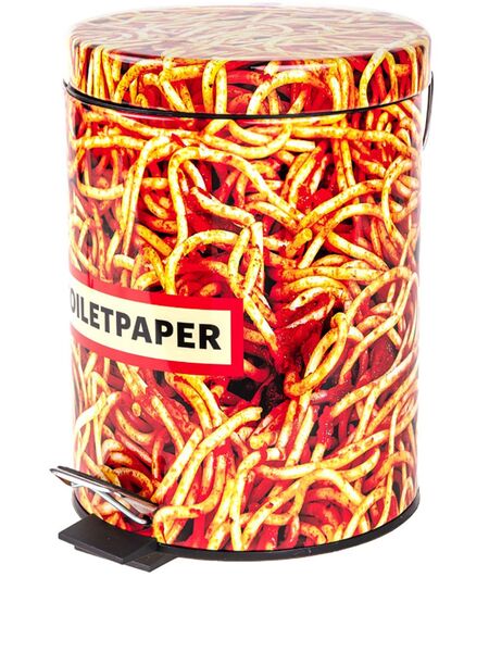  Seletti Small Toiletpaper Home Trash Bin - Red 