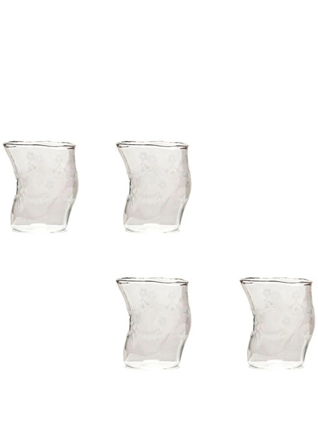 Seletti X Diesel Spring Water Glasses (set Of Four) - Neutrals 