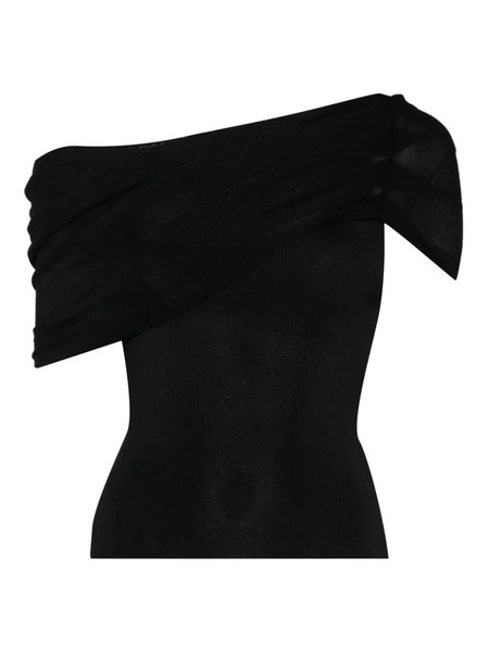 Self-portrait Asymmetric-design Top - Black 