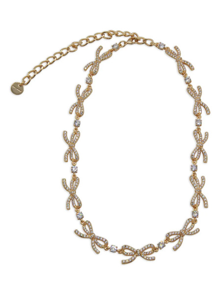  Self-portrait Bow-embellished Necklace - Gold 