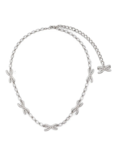 Self-portrait Bow-embellished Necklace - Silver 