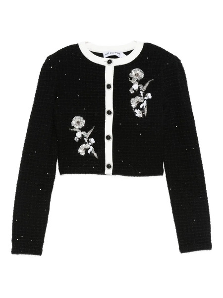  Self-portrait Cropped Fited Jacket - Black 