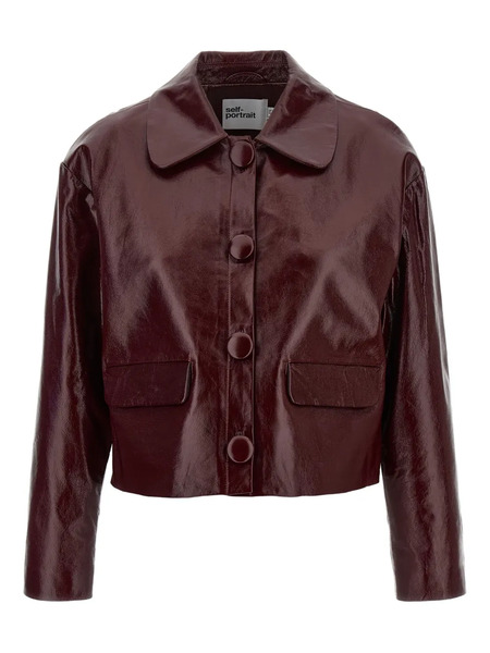  Self-portrait Cropped Jacket - Red 
