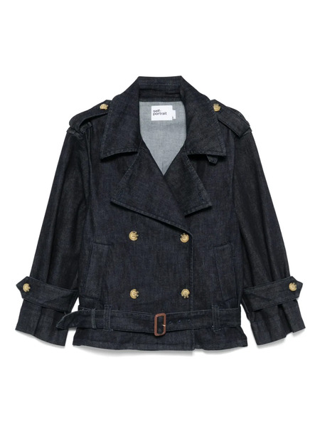  Self-portrait Denim Jacket - Blue 