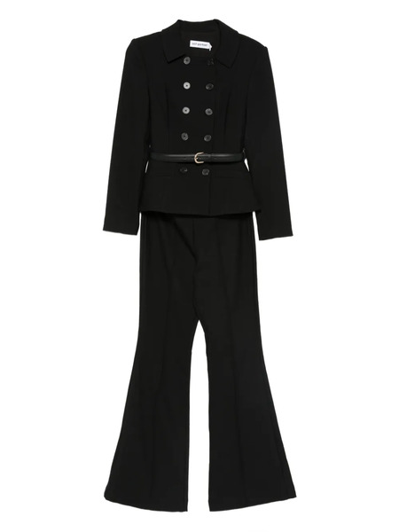  Self-portrait Double-breasted Jumpsuit - Black 