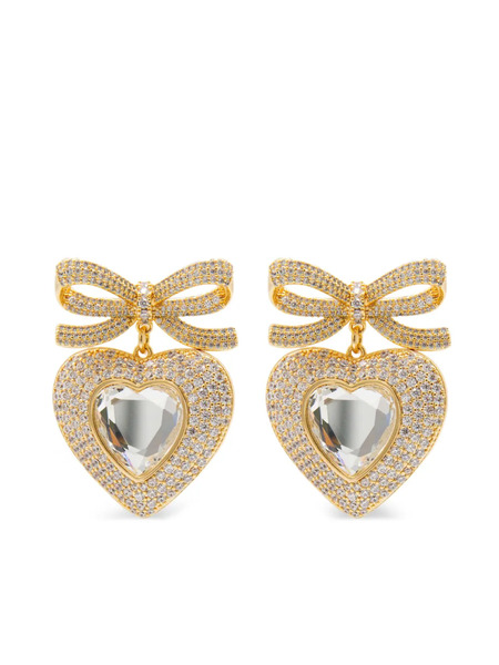  Self-portrait Embellished Earrings - Gold 