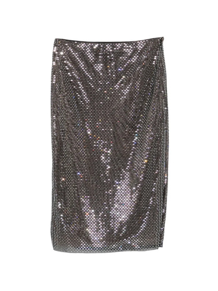 Self-portrait Embellished Midi Skirt - Black 