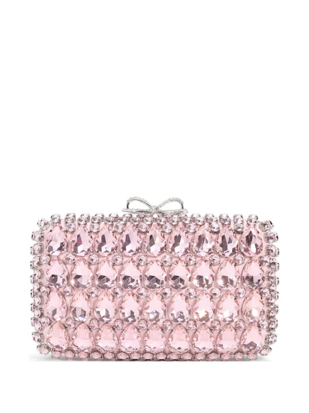  Self-portrait Embellishment Clutch Bag - Pink 