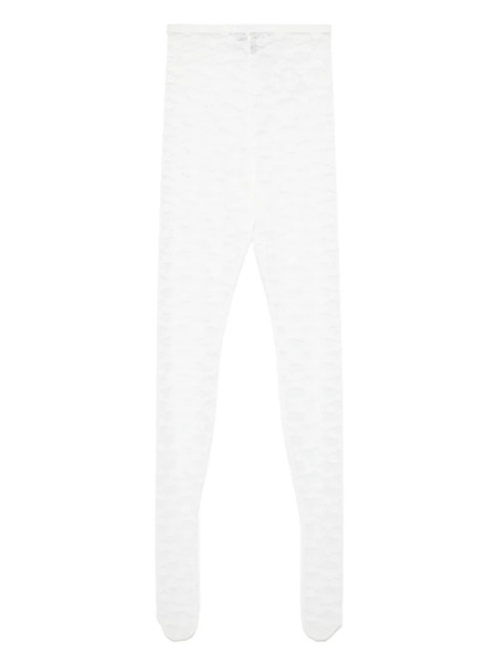  Self-portrait Floral-lace Tights - White 