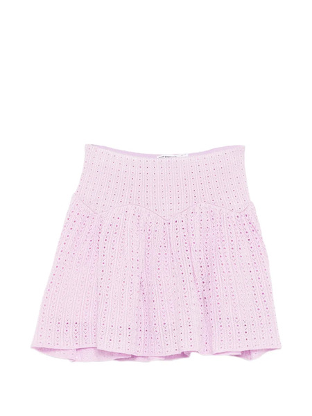  Self-portrait Kids Pointelle Skirt - Purple 