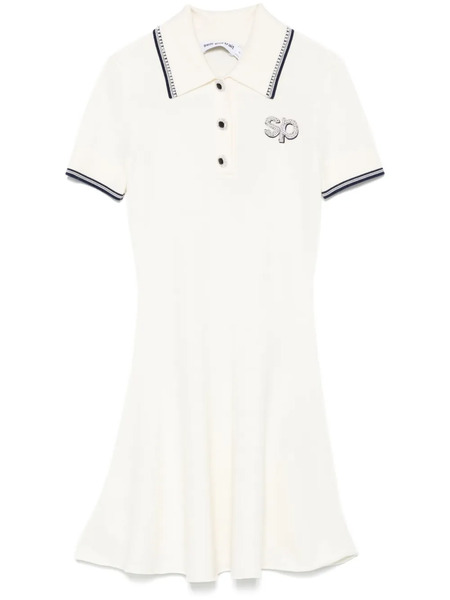  Self-portrait Knitted Mini Dress - Neutrals 