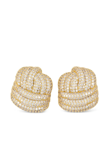  Self-portrait Knot-effect Earrings - Gold 