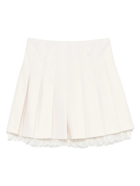  Self-portrait Lace-detailing Mini Skirt - Neutrals 