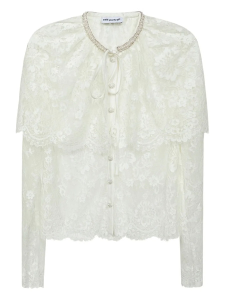  Self-portrait Lace Top - White 