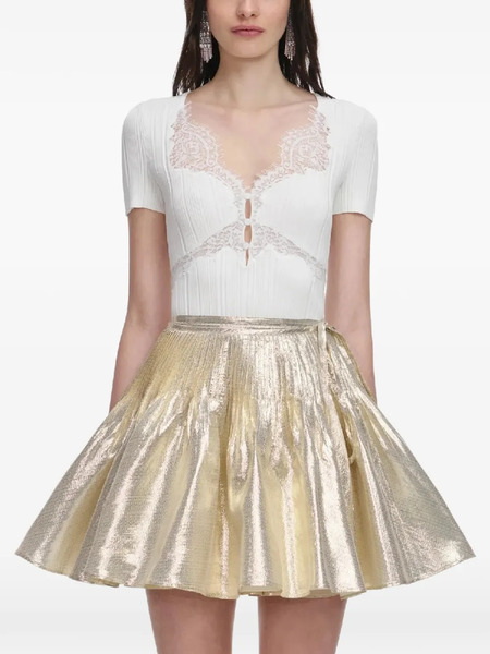  Self-portrait Lace Trim Top - White 