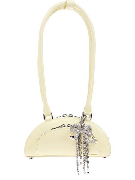  Self-portrait Leather Charm-detail Shoulder Bag - Yellow 