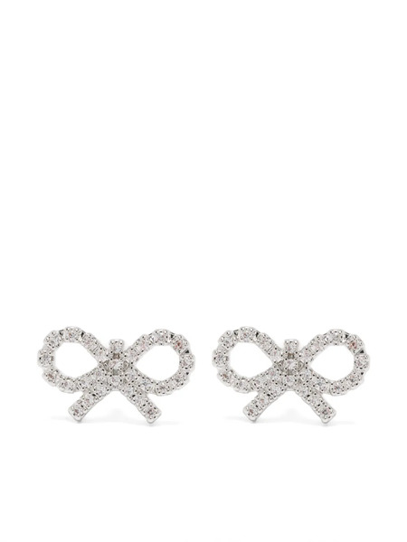  Self-portrait Micro Bow Earrings - Silver 