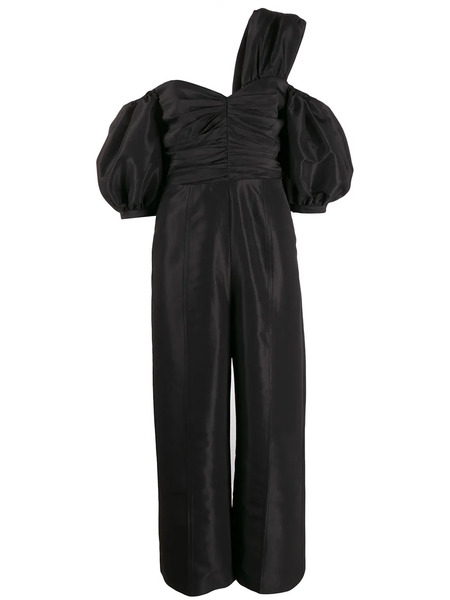  Self-portrait One Shoulder Jumpsuit - Black 
