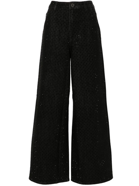  Self-portrait Rhinestone-embellished Jeans - Black 