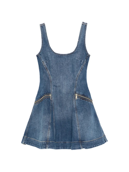  Self-portrait Ruffled Mini Dress - Blue 
