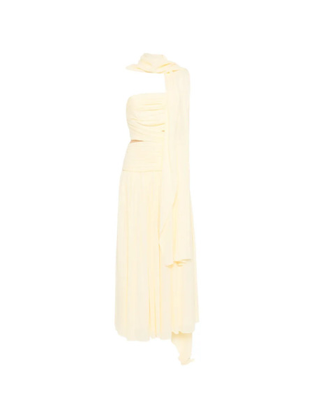  Self-portrait Strapless Maxi Dress - Yellow 