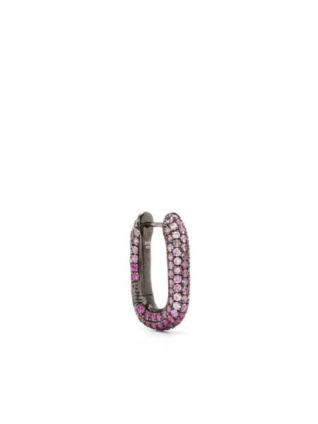  Selim Mouzannar Link Pink Sapphire Single Earring - Silver 